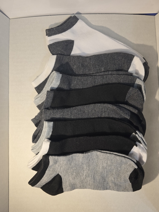Accessories - No-Show Sock Pack - Black, Gray, White